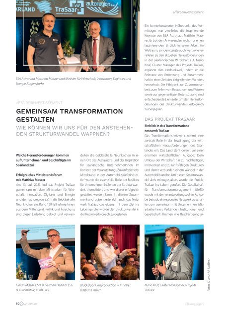 SaarLorLux Magazin Herbst 2023