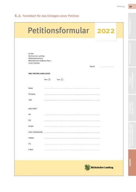 Petitionsbericht 2022