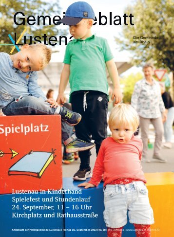 Gemeindeblatt Lustenau Nr. 38 | Freitag, 22. September 2023