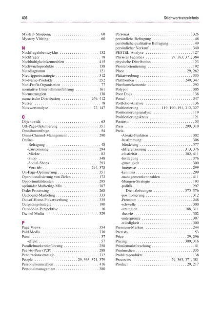 Leseprobe: Ergenzinger/Zenhäusern/Janoschka/Thommen: Marketing
