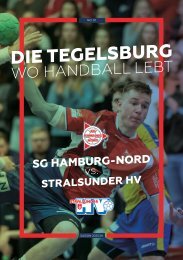 Die Tegelsburg No. 1 - Wo Handball lebt - Hallenheft SG Hamburg-Nord vs. Stralsunder HV Saison 23/24