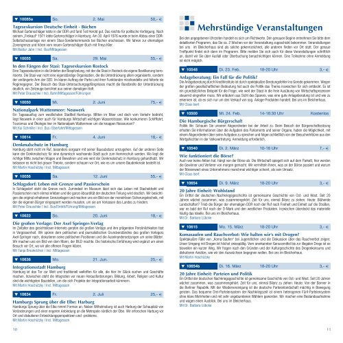 Mehr wissen und erleben. - Staatspolitische Gesellschaft