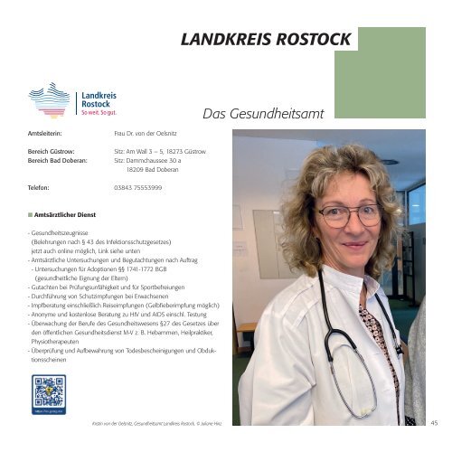 Gesundheitswegweiser Hanse- und Universitätsstadt Rostock & Landkreis Rostock 202324