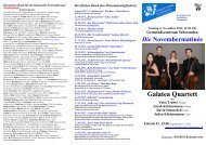 Galatea Quartett - Gemeindestube Schwanden