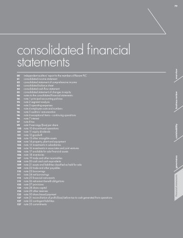 Rexam annual report 2010 - Financial statements
