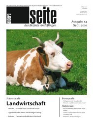 Ausgabe 54 - Die andere Seite des Bezirks Andelfingen