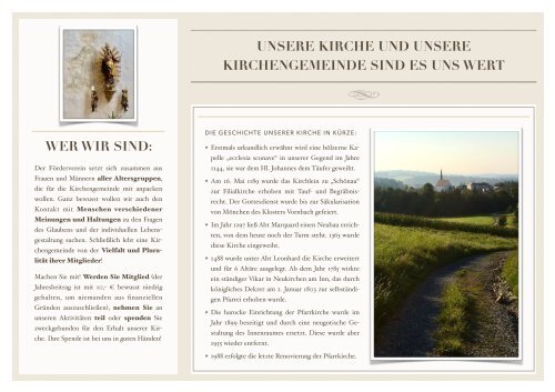 Förderverein St. Johannes der Täufer Neukirchen am Inn - Flyer