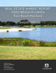 Vero Beach Mainland Real Estate Market Report August 2023