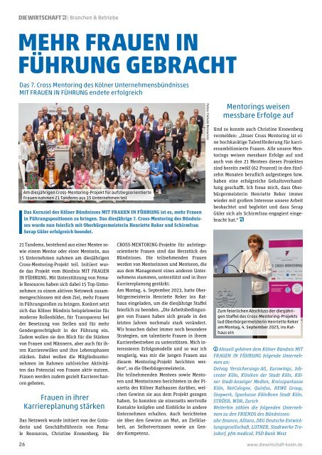 Die Wirtschaft Köln - Ausgabe 06 / 23