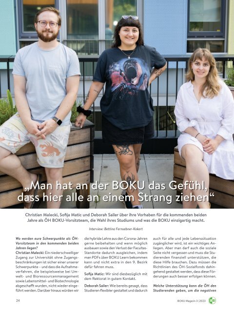 BOKU Magazin 3/2023