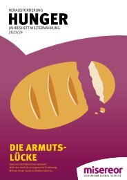 Herausforderung Hunger. Jahresheft Welternährung 2023/24 - Die Armutslücke