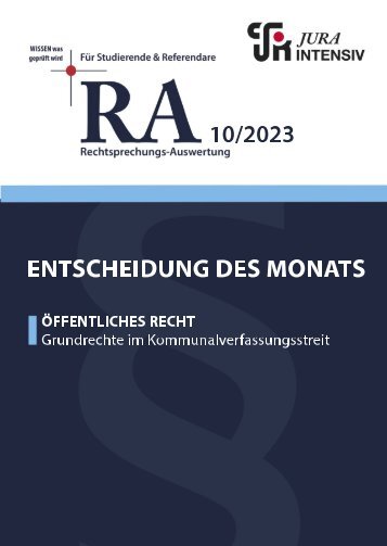 RA 10/2023 - Entscheidung des Monats
