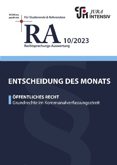 RA 10/2023 - Entscheidung des Monats