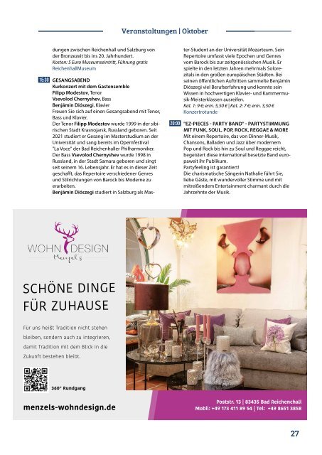 GO Bad Reichenhall Magazin | Oktober 2023