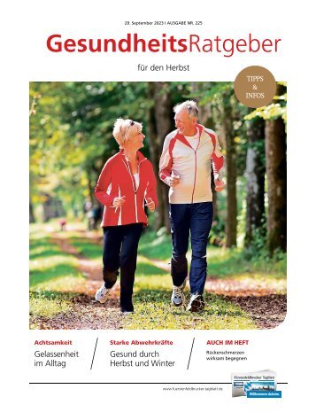 Gesundheitsratgeber Fürstenfeldbruck - September 2023: Fit und gesund durch den Herbst