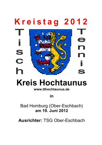 Kreistag 2012 Kreis Hochtaunus www.tthochtaunus.de in