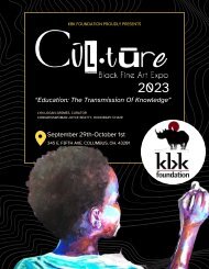 Culture Black Fine Art Expo 2023 Program