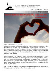 Beilage 06-08-2012 - Evangelische Kirchgemeinde Wigoltingen ...
