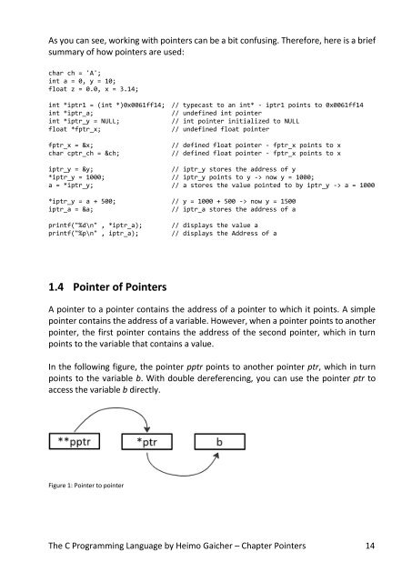 The C Programming Language - Pointers