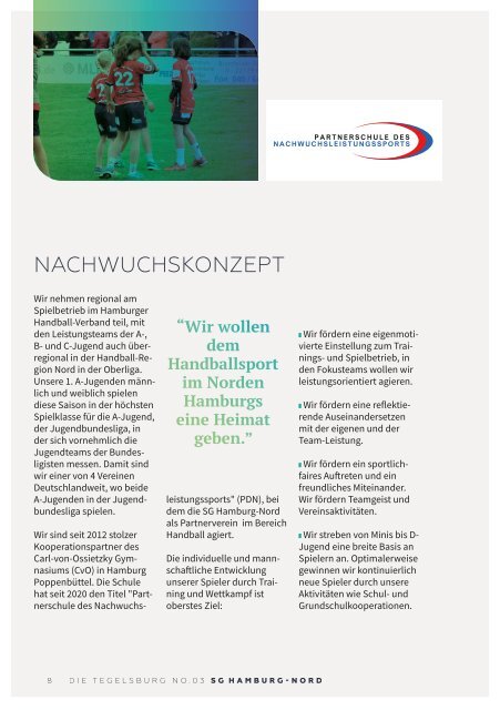 Die Tegelsburg No. 3 - Wo Handball lebt - Hallenheft SG Hamburg-Nord vs. HSV Insel Usedom - Saison 23/24