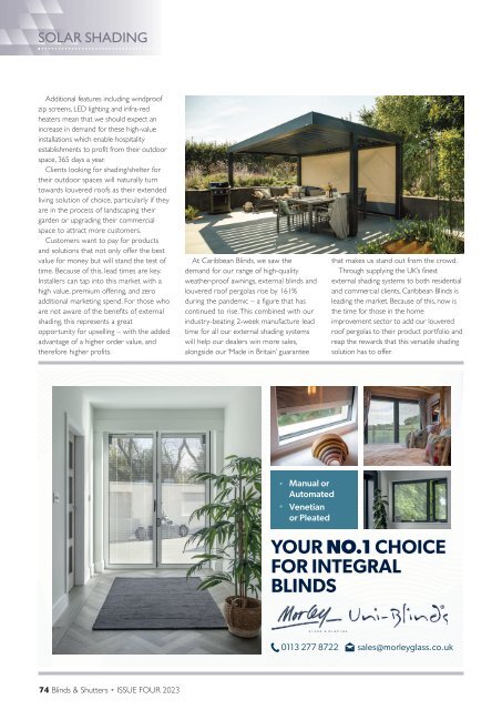 Blinds & Shutters - Issue 4/2023