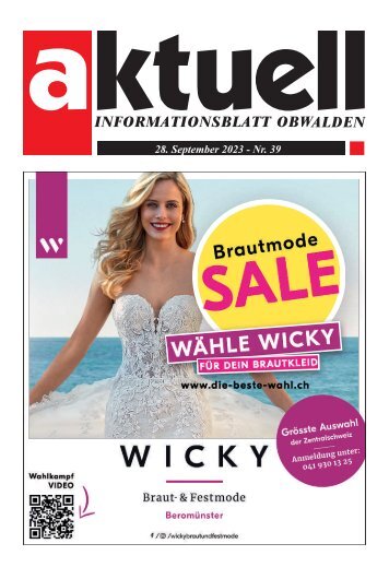 Aktuell Obwalden | KW 39 | 28. September 2023