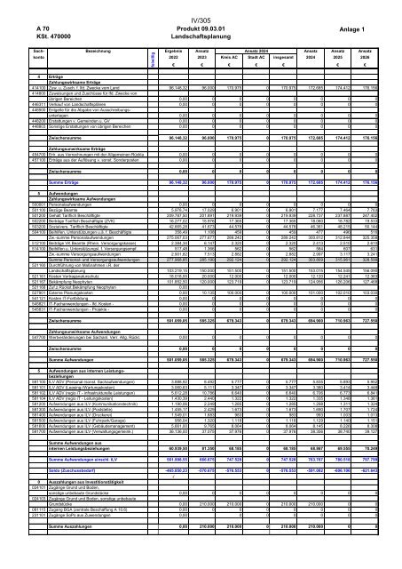 Entwurf des Haushaltsplans 2024: Dezernat IV