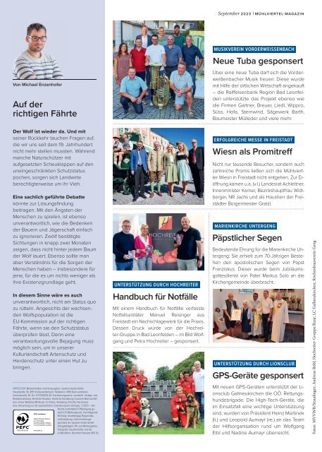 Mühlviertel-Magazin September 2023
