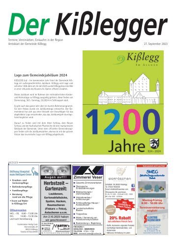 27.09.2023 Der Kißlegger