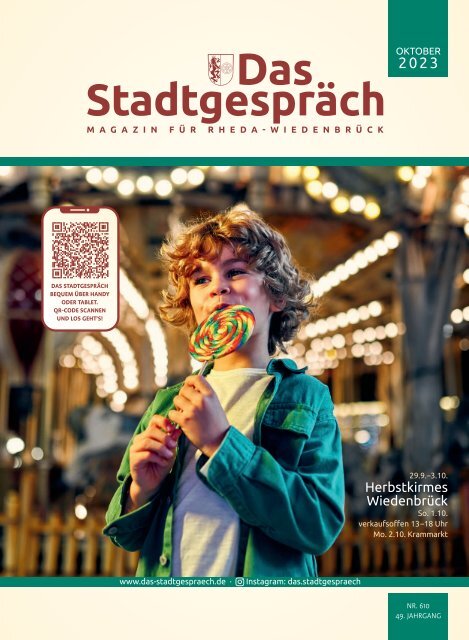 Das Stadtgespräch Ausgabe Oktober 2023 auf MeinRHWD