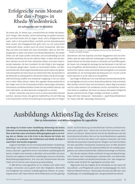 Das Stadtgespräch Ausgabe Oktober 2023 auf MeinRHWD