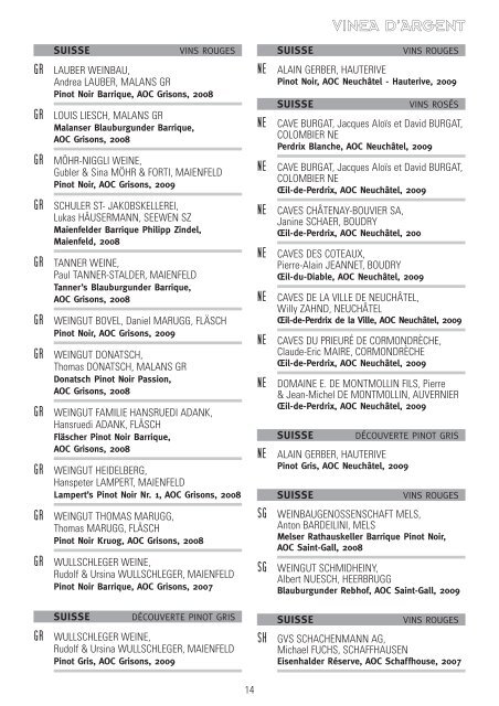 '10'10'10 palmares - Mondial des Pinots