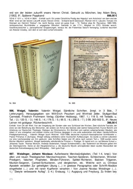 Occulta-Antiquariats-Katalog 23