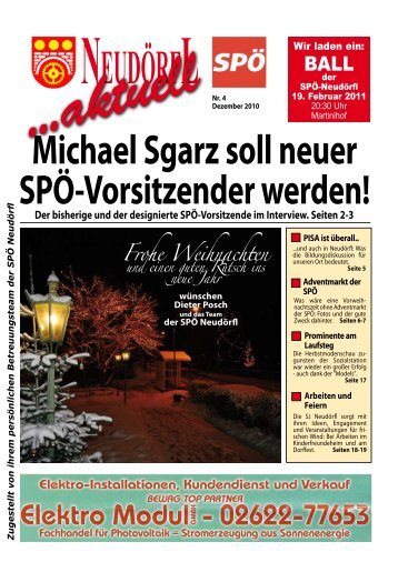 Michael Sgarz soll neuer SPÖ-Vorsitzender werden! - SPÖ Neudörfl