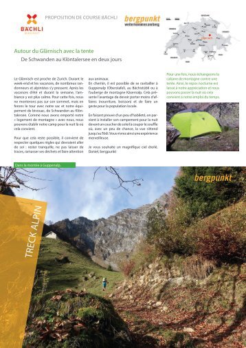 Proposition de Course 09.2023 - Autour du Glärnisch avec la tente