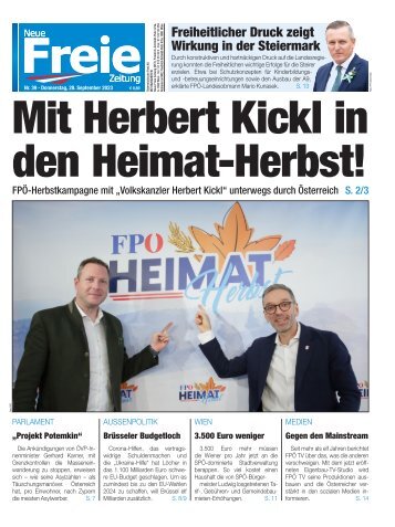 Mit Herbert Kickl in den Heimat-Herbst!