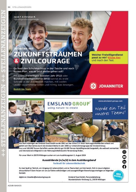 Azubi Basics Ausbildungs-Wissensmagazin Niedersachsen 2023-24 - Ausgabe 570 E