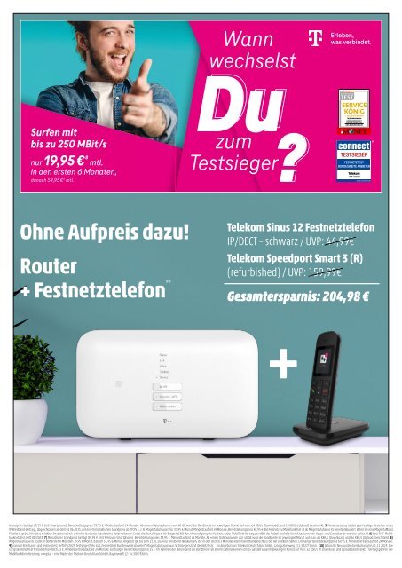 Telekom Monatsflyer Oktober 2023