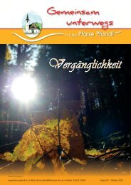 Pfarrblatt der Pfarre Pfandl im Salzkammergut - Ausgabe 207