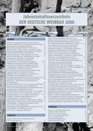 Jahresinhaltsverzeichnis DER DEUTSCHE WEINBAU 2006