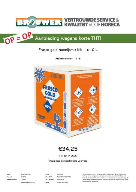 Aanbieding wegens korte THT IJsmix