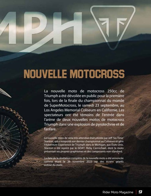 Rider Moto Magazine | Vol. 10 Septembre 2023