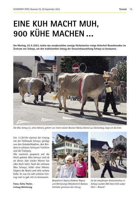 Acherhof-Post Nr. 53 | 29. September 2023