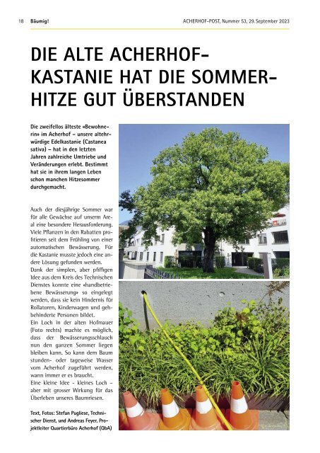 Acherhof-Post Nr. 53 | 29. September 2023