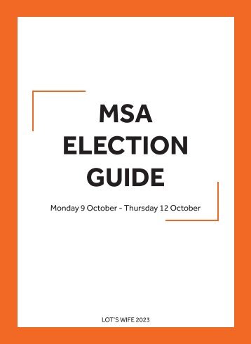 MSA Election Guide 2023