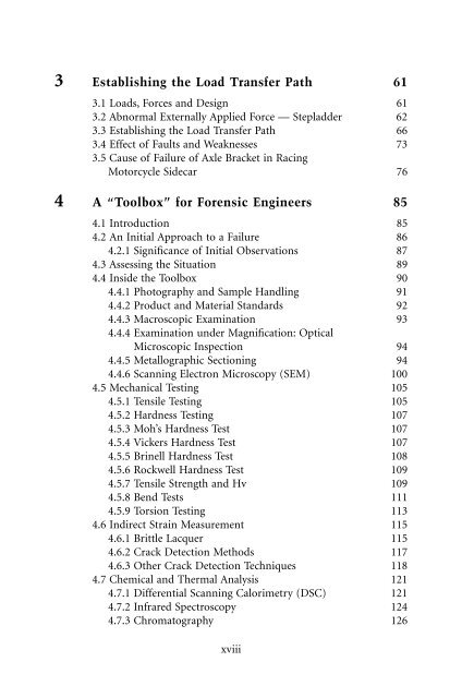 A “Toolbox” for Forensic Engineers