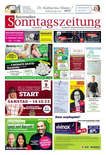 2023-10-01 Bayreuther Sonntagszeitung