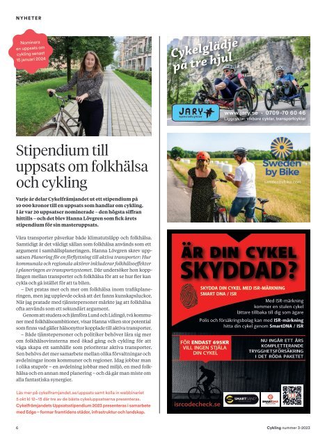 Tidningen Cykling 3 2023