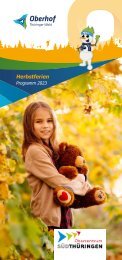Herbstferien Programm in Oberhof 2023