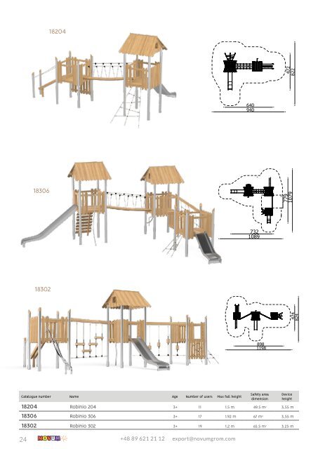 NOVUM Playground Equipment catalogue